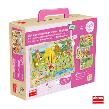 Image de Set de 4 puzzles d’observation contes classiques